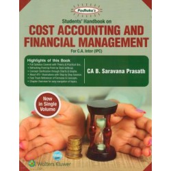 Saravana Prasath Students Handbook On Cost Accounting And Financial Management For CA IPCC PCC Including Nov 2016 Q & A CAFM Now In A Single Volume